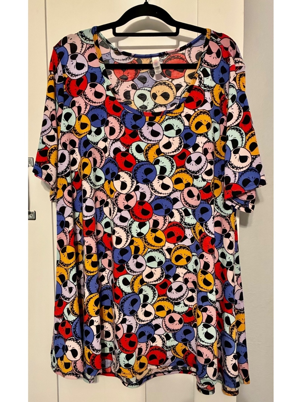 LuLaRoe Jack Skellington Nightmare Before Christmas Tunic Top 3XL